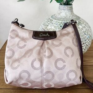 Coach Beige And Brown Croosbody Bag